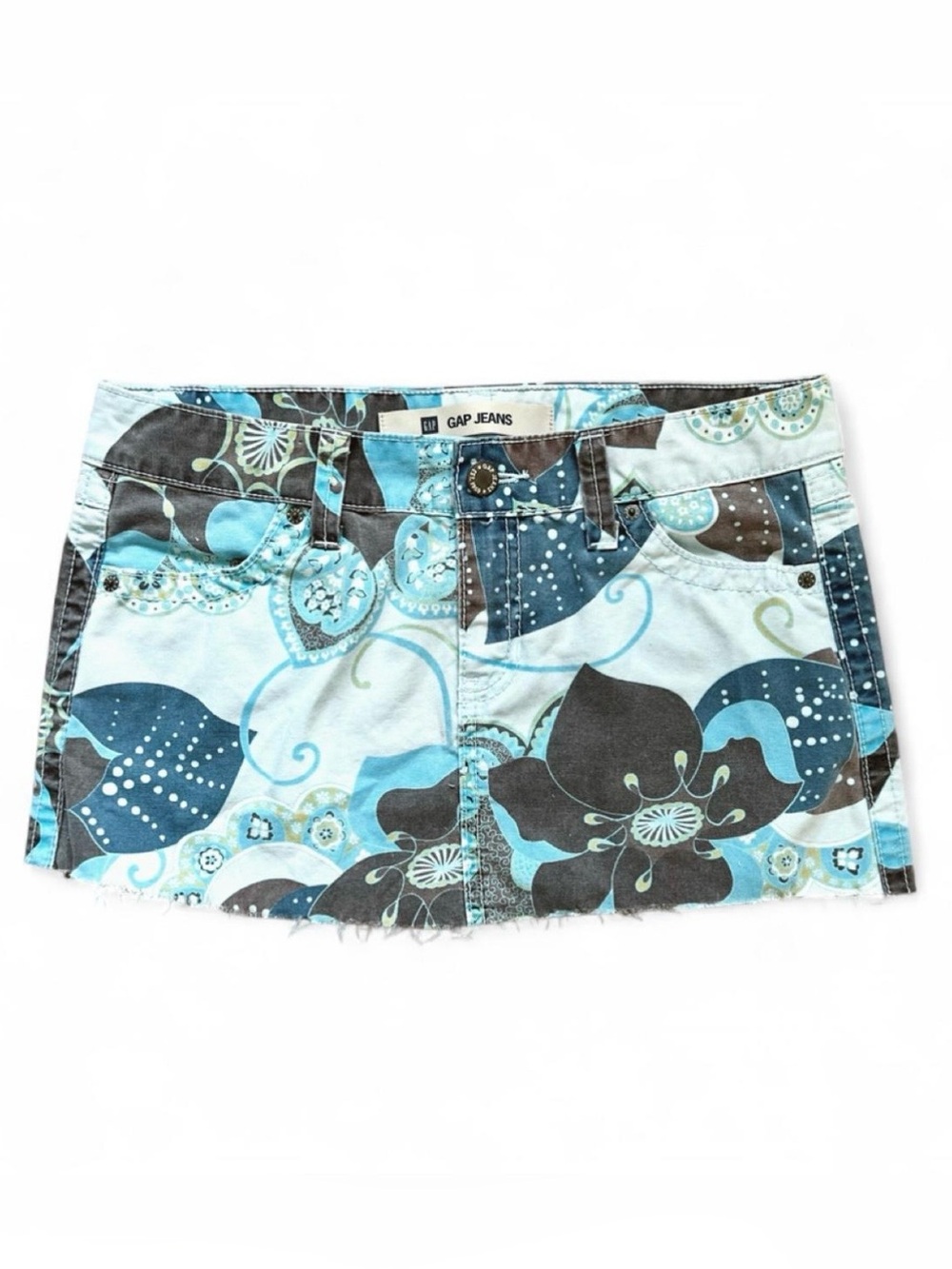 2006 Vintage GAP | Floral Low Rise Mini Skirt